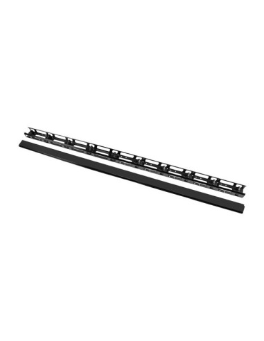 Panel organizador de cables vertical rack 19 pulgadas 47u suelo negro 2 piezas