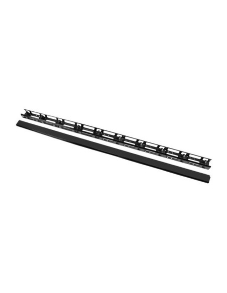 Panel organizador de cables vertical rack 19 pulgadas 47u suelo negro 2 piezas