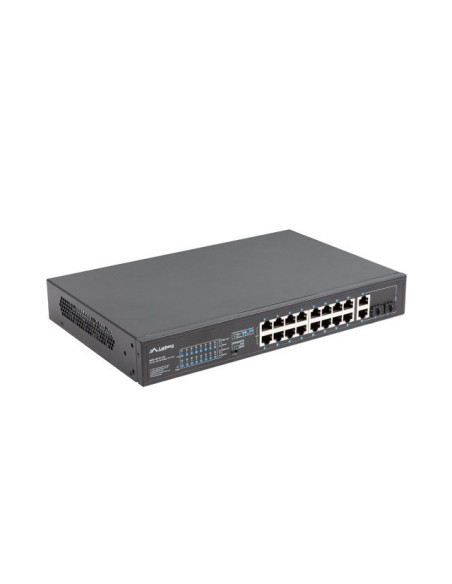 Switch lanberg 18 puertos 100mb 16xpoe+ - 2x gbit ether 250w rack 19 pulgadas Switch lanberg 18 puertos 100mb 16xpoe+ - 2x gbit ether 250w rack 19 pulgadas