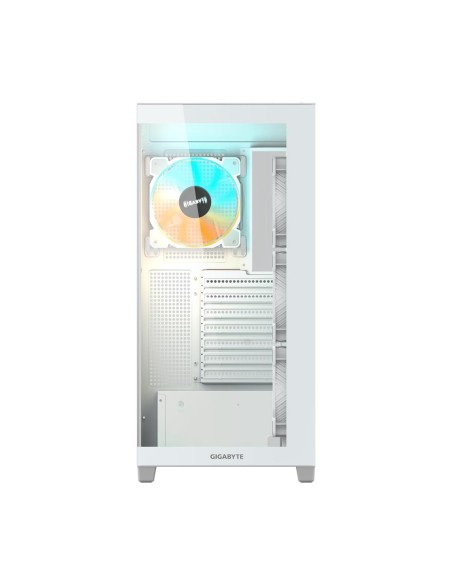 Caja ordenador gaming gigabyte c500 atx cristal templado blanca