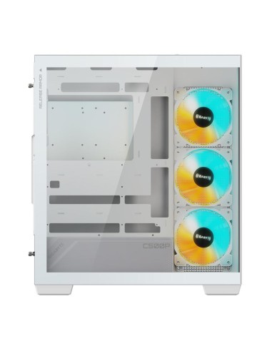 Caja ordenador gaming gigabyte c500 atx cristal templado blanca