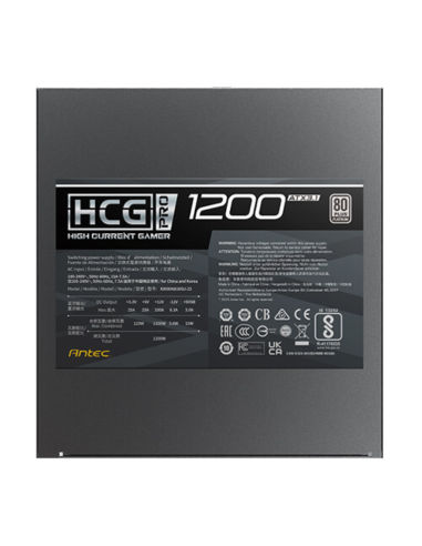 Fuente alimentacion antec hcg1000 pro p ec gaming atx 1200w