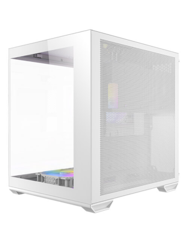 Caja ordenador gaming antec cx60m matx argb cristal templado blanco