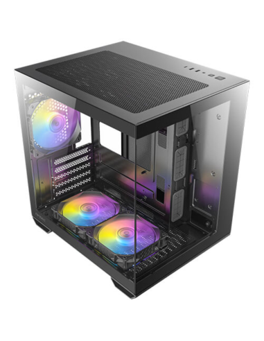 Caja ordenador gaming antec cx60m matx argb cristal templado negro