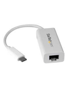 Adaptador usb tipo c a rj45 startech macho - hembra blanco