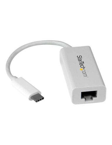 Adaptador usb tipo c a rj45 startech macho - hembra blanco