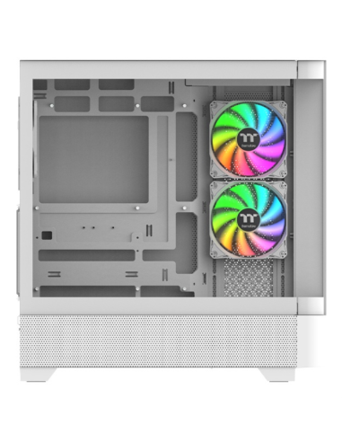 Caja ordenador gaming thermaltake view 290 atx argb cristal templado blanca