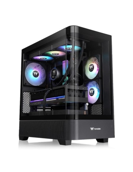 Caja ordenador gaming thermaltake view 290 atx argb cristal templado negro