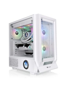 Caja ordenador gaming thermaltake ceres 350 mx atx argb cristal templado blanco
