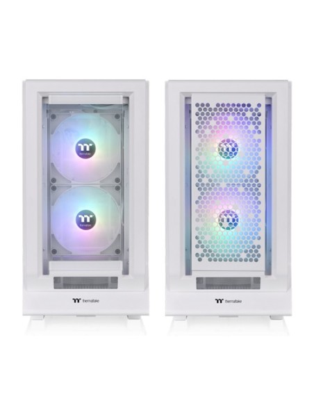 Caja ordenador gaming thermaltake ceres 350 mx atx argb cristal templado blanco