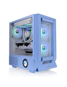 Caja ordenador gaming thermaltake ceres 350 mx atx argb cristal templado azul