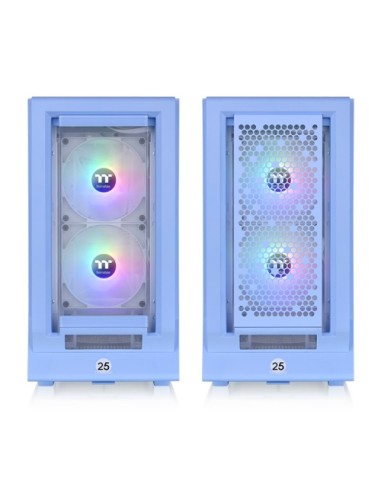 Caja ordenador gaming thermaltake ceres 350 mx atx argb cristal templado azul