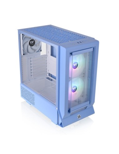 Caja ordenador gaming thermaltake ceres 350 mx atx argb cristal templado azul