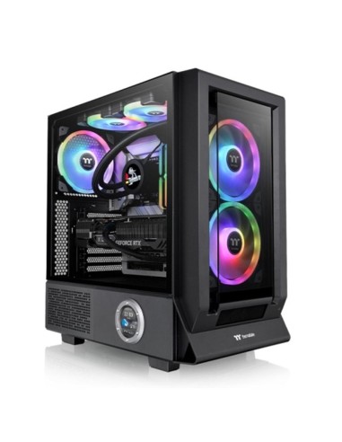 Caja ordenador gaming thermaltake ceres 350 mx atx argb cristal templado negra