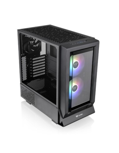Caja ordenador gaming thermaltake ceres 350 mx atx argb cristal templado negra