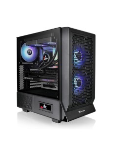 Caja ordenador gaming thermaltake ceres 330 tg atx argb cristal templado negra