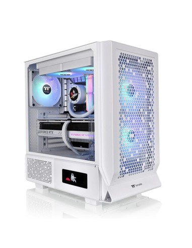 Caja ordenador gaming thermaltake ceres 330 tg atx argb cristal templado blanca