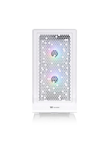 Caja ordenador gaming thermaltake ceres 330 tg atx argb cristal templado blanca