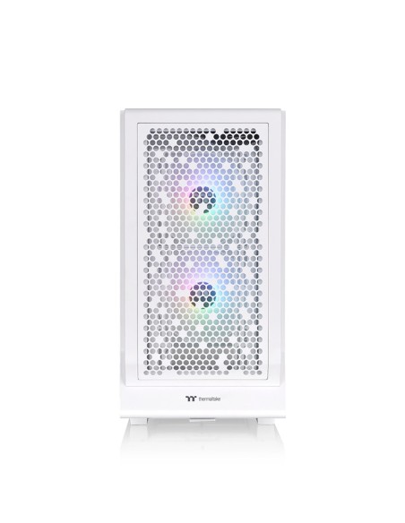 Caja ordenador gaming thermaltake ceres 330 tg atx argb cristal templado blanca
