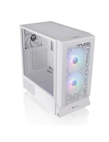 Caja ordenador gaming thermaltake ceres 330 tg atx argb cristal templado blanca