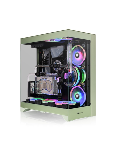 Caja ordenador gaming thermaltake cte e550 tg atx cristal templado verde