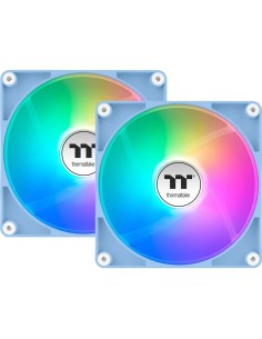 Ventilador caja thermaltake ct120 argb 2x 120mm azul