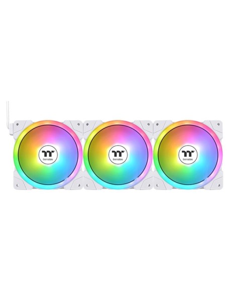 Ventilador caja thermaltake swafan ex14 argb 3x 140mm blanco