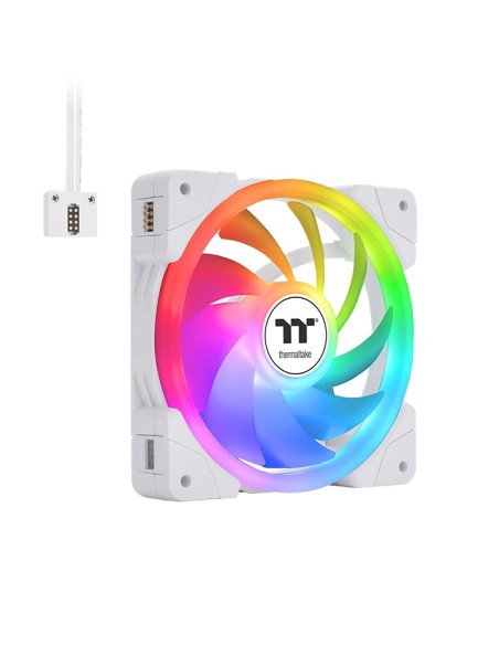 Ventilador caja thermaltake swafan ex14 argb 3x 140mm blanco Ventilador caja thermaltake swafan ex14 argb 3x 140mm blanco