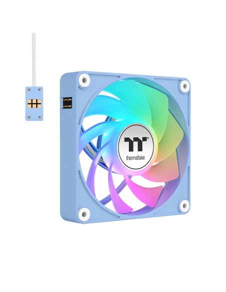 Ventilador caja inv magnetico thermaltake ct120 ex argb 3x 120mm azul hydrangea