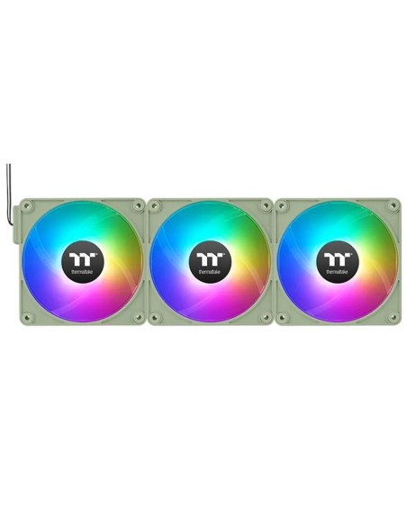 Ventilador caja inv magnetico thermaltake ct120 ex argb 3x 120mm verde matcha