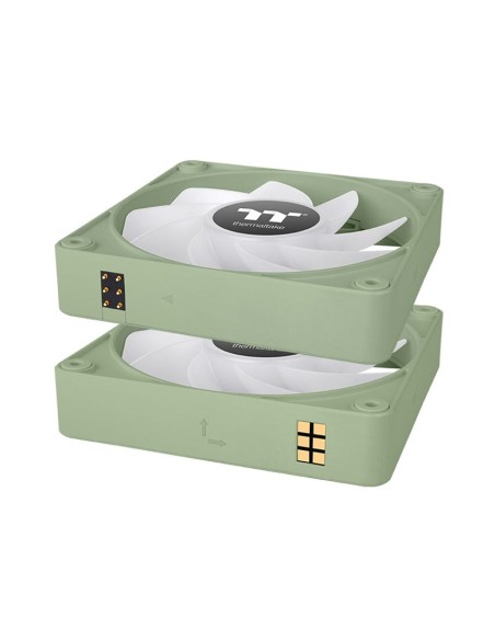 Ventilador caja inv magnetico thermaltake ct120 ex argb 3x 120mm verde matcha