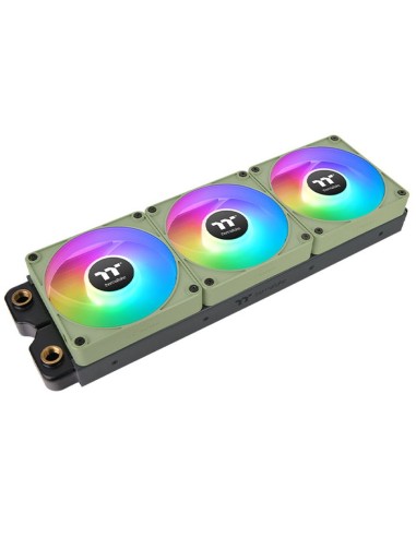 Ventilador caja inv magnetico thermaltake ct120 ex argb 3x 120mm verde matcha