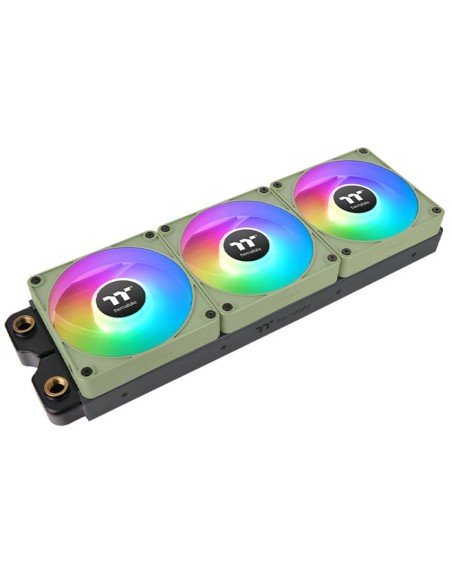 Ventilador caja inv magnetico thermaltake ct120 ex argb 3x 120mm verde matcha