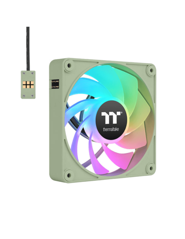 Ventilador caja inv magnetico thermaltake ct120 ex argb 3x 120mm verde matcha