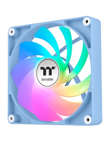Ventilador caja inverso thermaltake ct120 argb 2x 120mm azul hydrangea