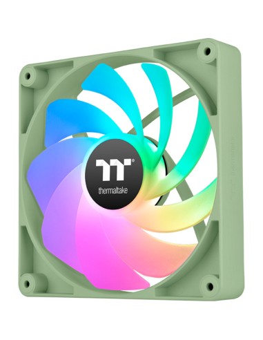 Ventilador caja inverso thermaltake ct120 argb 2x 120mm verde matcha