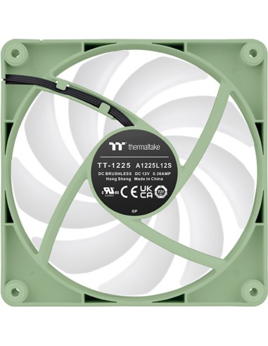 Ventilador caja inverso thermaltake ct120 argb 2x 120mm verde matcha