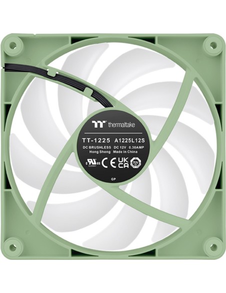 Ventilador caja inverso thermaltake ct120 argb 2x 120mm verde matcha