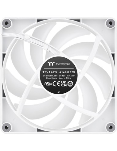 Ventilador caja inverso thermaltake ct140 argb 2x 140mm blanco