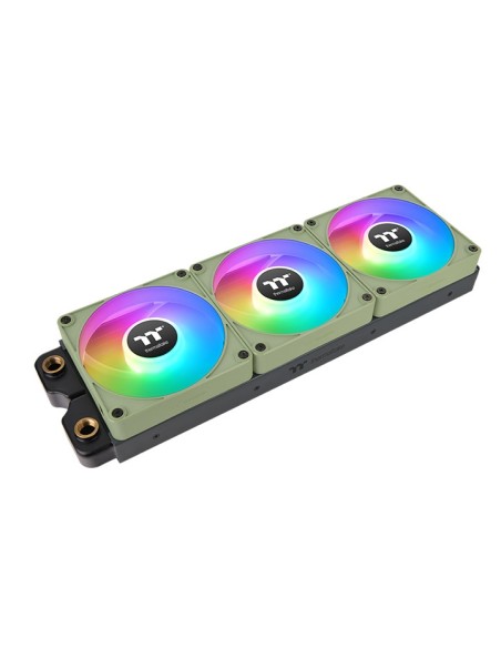Ventilador caja magnetico thermaltake ct120 ex argb 3x 120mm verde matcha Ventilador caja magnetico thermaltake ct120 ex argb 3x 120mm verde matcha