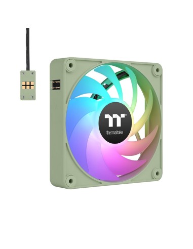 Ventilador caja magnetico thermaltake ct120 ex argb 3x 120mm verde matcha