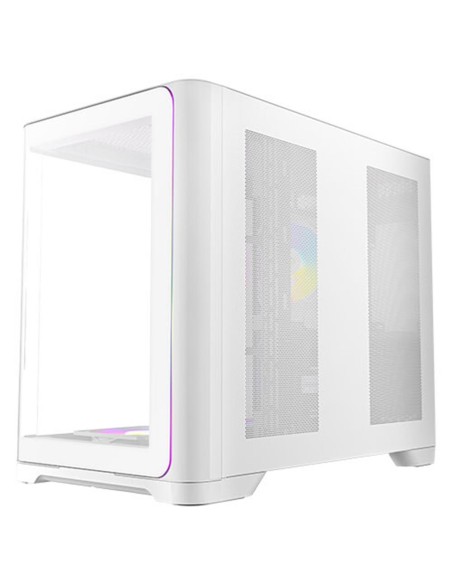 Caja ordenador gaming antec c5 curve argb atx cristal templado blanca