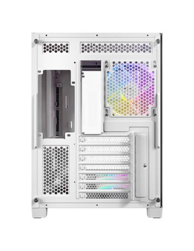 Caja ordenador gaming antec c5 curve argb atx cristal templado blanca