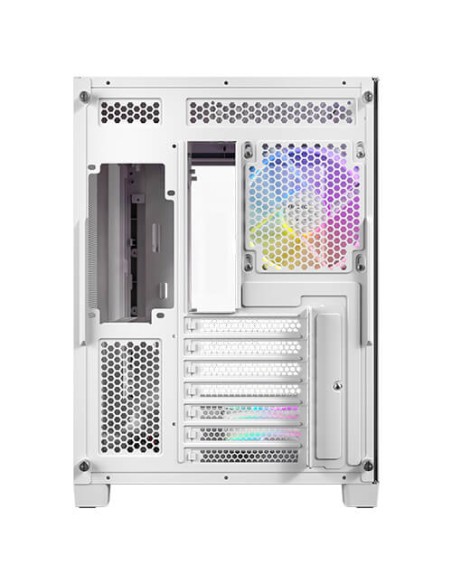 Caja ordenador gaming antec c5 curve argb atx cristal templado blanca