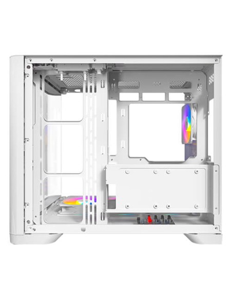 Caja ordenador gaming antec c5 curve argb atx cristal templado blanca