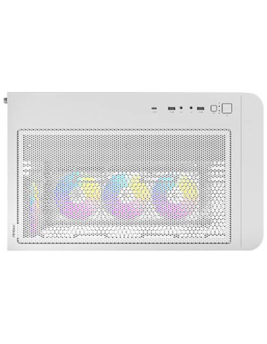 Caja ordenador gaming antec c5 curve argb atx cristal templado blanca