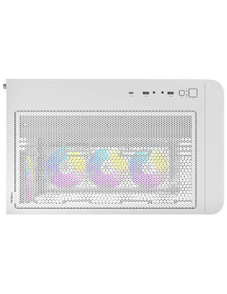 Caja ordenador gaming antec c5 curve argb atx cristal templado blanca