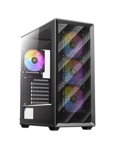 Caja ordenador gaming antec ax85 atx argb cristal templado negra