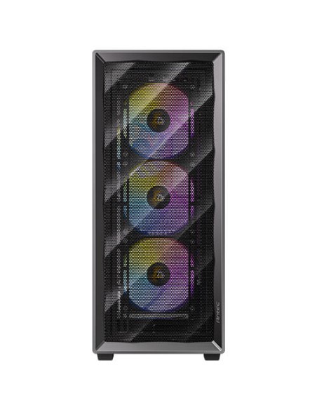 Caja ordenador gaming antec ax85 atx argb cristal templado negra