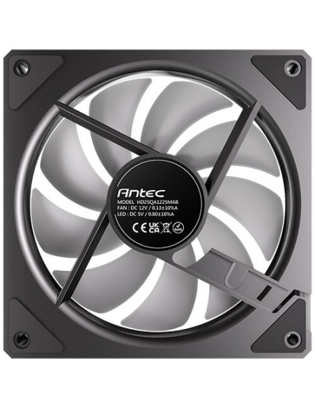 Ventilador caja antec vision 120r argb 3x 120mm negro